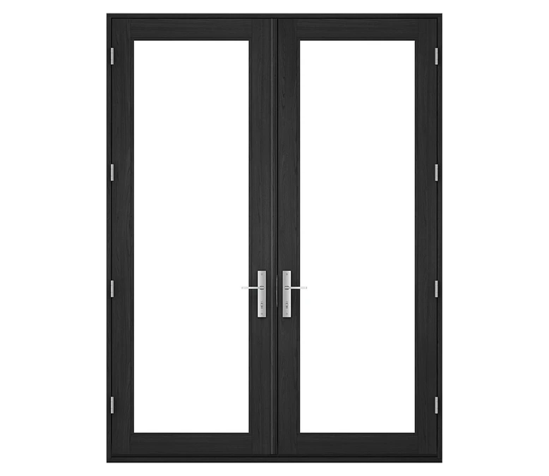 Pella Reserve Contemporary Wood Hinged Patio Door in Abilene